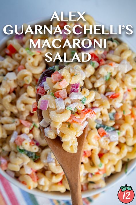 12 Tomatoes Layered Pasta Salad, Classic Salads, Best Macaroni Salad Recipe, Frugal Pantry, Picnic Salads, Deli Salads, Homemade Macaroni Salad, Macaroni Salads, Salad Macaroni