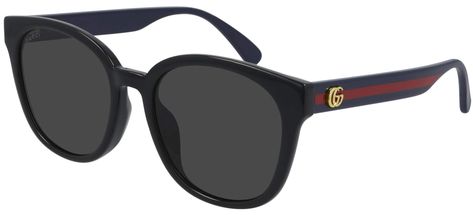 PRICES MAY VARY. Gucci Sunglasses Size 56/20/145 Non Polarized The Womens Gucci Sunglasses GG0855SK (GG0855SK 002 56) is available to buy from Shade Station. It features a frame which is black/blue red arms and has a lens which is grey. Running Logo, Casual Sunglasses, Web Detail, Buy Gucci, Havana Brown, Rectangular Sunglasses, Gucci Sunglasses, Sunglasses & Glasses, Eye Shapes