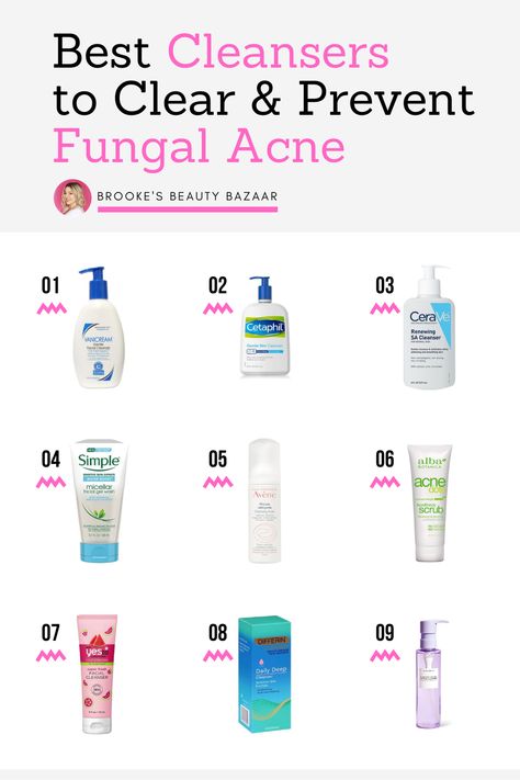 Best Cleansers For Acne, Tiny Forehead, Get Rid Of Fungal Acne, Best Acne Cleanser, Forehead Bumps, Best Cleansers, Fungal Acne, Forehead Acne, Best Facial Cleanser