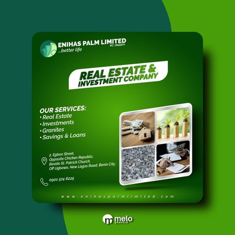 Investment Flyer Design, Investment Company, Benin City, Real Estate Investment, Flyer And Poster Design, Investment Companies, Adobe Premiere Pro, Premiere Pro, Real Estate Investing