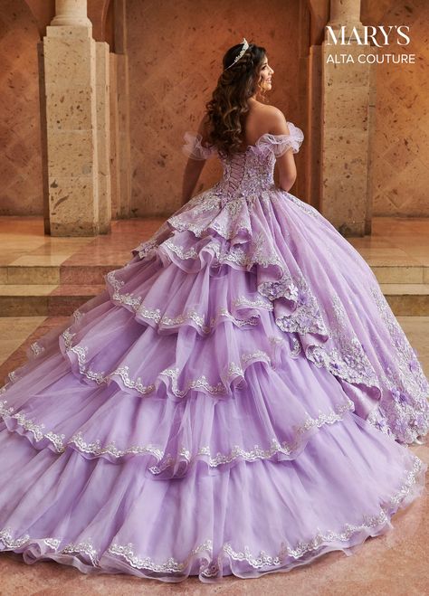 Lavender Quinceanera Dresses, Purple Quinceanera Dresses, Mexican Quinceanera Dresses, Quinceanera Themes Dresses, Charro Quinceanera Dresses, Quinceñera Dresses, Purple Princess, Mary's Bridal, Robes D'occasion