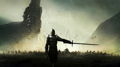 #sword #warrior #sky #knight #army #mortal #rock #adventurer #fighter #1080P #wallpaper #hdwallpaper #desktop Epic Wallpaper, Knight Medieval, Dark Souls Wallpaper, Modest Mouse, Warriors Wallpaper, Dark Souls 3, Heroic Fantasy, Dark Souls Art, Soul Art