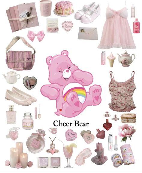 Candy Outfit Aesthetic, Care Bears Inspired Outfit, Carebear Outfits, Care Bears Outfits, Care Bears Aesthetic Outfits, Pink Carebear Aesthetic, Carebear Pajamas, Care Bears Halloween Costume, Tropical Outfits