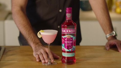 Smirnoff Raspberry, Sour Cocktail, Cocktail Sticks, Lemon Bars, 5 Ingredient, Ketchup Bottle, Deep Dish, How To Squeeze Lemons, Cocktail Glass