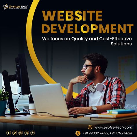 Build an interactive website for your business from us and get to serve the people across the globe. Evolver Tech IT Company Call us: +91 99882-71092, +91 77172-38211 Visit us: 𝒘𝒘𝒘.𝒆𝒗𝒐𝒍𝒗𝒆𝒓𝒕𝒆𝒄𝒉.𝒄𝒐𝒎 Email us: info@evolvertech.com #webdevelopment #webdesign #webdeveloper #website #digitalmarketing #coding #programming #seo #html Hr Services, Tourism Design, Interactive Website, Social Media Website, Media Design Graphics, It Company, Software Company, Web Design Software, Web Design And Development