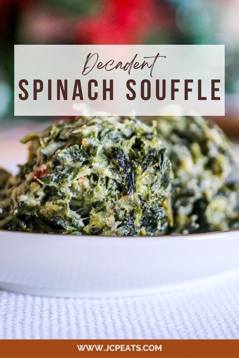 decadent spinach souffle recipe Spinach Sufle Recipe, Upscale Side Dishes, Spinach Souflee Recipes, Panera Artichoke Souffle Recipe, Spinach Souffle Recipe, Spinach Souffle Recipe Simple, Spinach And Bacon Souffle, Spinach Soufflé, Spinach Casserole Recipes