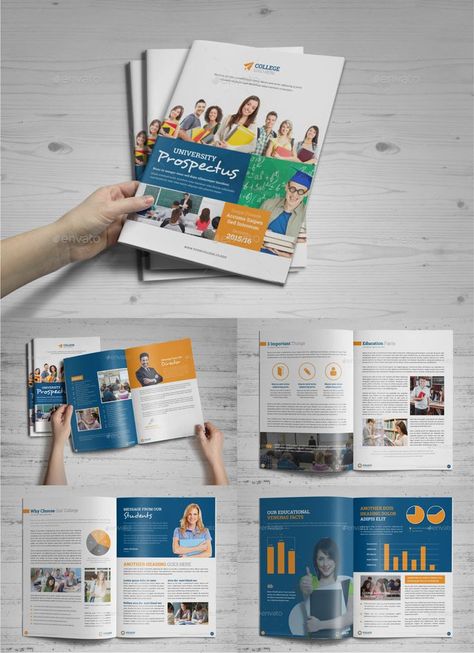 University Brochures, College Prospectus, College Brochure, School Prospectus, Website Responsive, Brochure Design Layouts, School Brochure, Newsletter Website, Brochure Psd