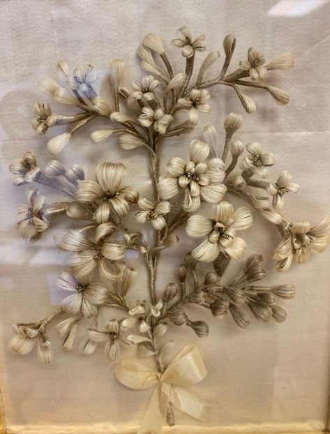 Leila's Hair Museum – Independence, Missouri - Atlas Obscura Victorian Hair Accessories, Victorian Hair Art, Victorian Hair Jewelry, Victorian Hair Wreath, Victorian Hair Art Memento Mori, Victorian Hair Jewelry Memento Mori, Morning Hair, Hair Keepsake, Victorian Crafts