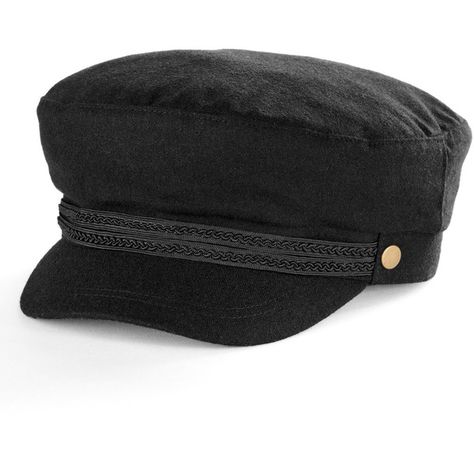 Women's Apt. 9® Braided Trim Wool Sailor Cadet Hat ($11) ❤ liked on Polyvore featuring accessories, hats, black, conductor hat, apt. 9, sailor hat, cadet hat and brimmed hat Sailor Hat Outfit, Free Spirit Girl, Coraline Costume, Sport Hats, Conductor Hat, French Hat, Woven Hat, Cadet Hat, Hat Aesthetic