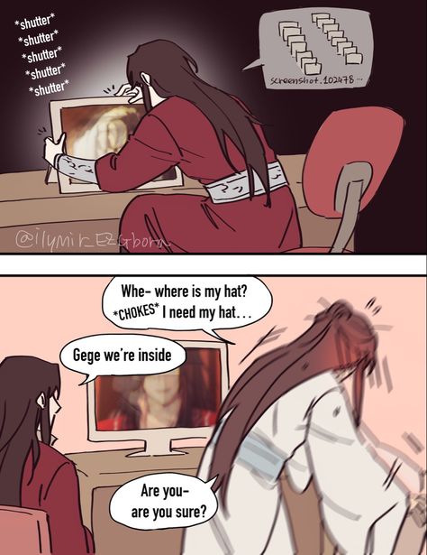 Hualian Genderbend, Hualian Kiss Reaction, Hualian Marriage, Hualian Funny, Modern Hualian, Xie Lian Funny, Hualian Comic English, Hualian Fanart Spicy, Hualian Cute