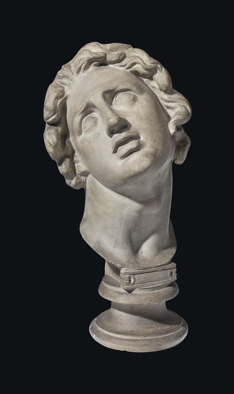 Greek Sculpture Reference, Head Statue Greek, Greek Head Sculpture, Statue Reference, Sculpture Reference, Greek Sculptures, Statue Head, Classical Sculpture, Ancient Greek Sculpture