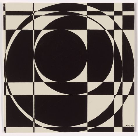 Bridget Riley, Untitled, 1960. © Bridget Riley 2022. All rights reserved. Bridget Riley Art, Bridget Riley Op Art, Op Art Design, Conte Drawing, Opt Art, Geometric Artists, Cancel Culture, Bridget Riley, Contrasting Colours