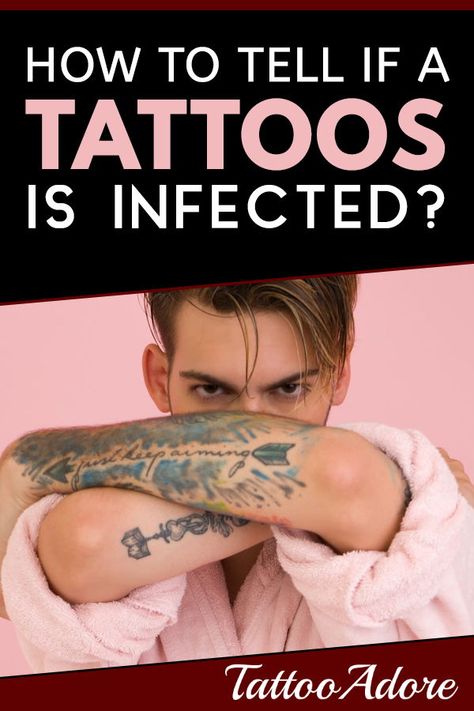 w can you tell if a tattoo is infected? Severe redness, swelling, irritation, and high fever are some of the most common signs that your tattoo may be infected. Some redness and swelling however is perfectly normal. #tattoos #tattooquestions Tattoo Painful Area, Most Painful Tattoo Areas, Tattoo Allergy, Natural Tattoo Removal, Infected Tattoo, Blue Ink Tattoos, Tattoo Station, Tattoo Sites, Learn To Tattoo