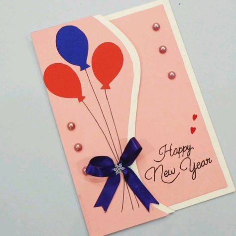 New Year Card Ideas Handmade, New Year Handmade Cards Ideas, New Year Cards Ideas, New Year Cards Handmade Ideas For Kids, New Year Greeting Card Ideas, Newyear Cards Handmade, New Year Card Making For Kids, New Year Greetings Card, New Year Card Design Handmade