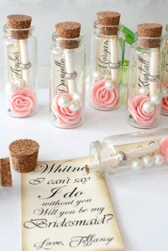 Tiny Bottles, Best Groomsmen Gifts, Handmade Wedding Gifts, Bridesmaid Proposal Cards, Wedding Gifts For Guests, Bridesmaid Cards, Message In A Bottle, Wedding Favors For Guests, Wedding Gift Favors