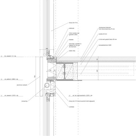 XML · Apartments in Zeeburgereiland · Divisare Steel Door Detail, Section Drawing Architecture, Construction Details Architecture, Wall Section Detail, Curtain Wall Detail, Architecture Drawing Presentation, Graphic Design Portfolio Inspiration, Window Detail, Glass Building