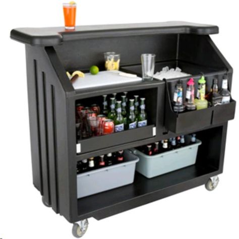 Portable Home Bar, Bar Deco, Speed Rail, Portable Bar, Home Coffee Bar, Bar Set Up, Tools Kitchen, Diy Bar, Retro Interior