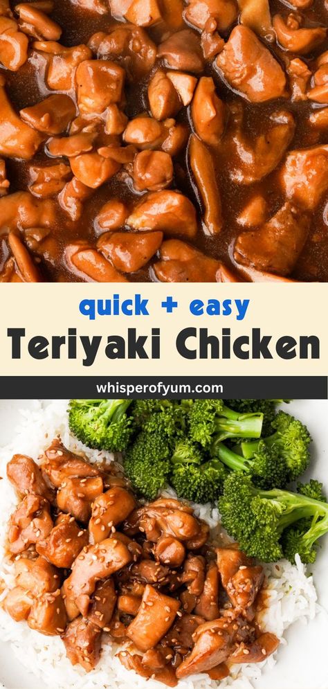 chicken teriyaki bowl with rice and broccoli. Meal Prep For Lunch, Teriyaki Chicken Bowl, Easy Teriyaki Chicken, Marinated Chicken Thighs, Teriyaki Bowl, Broccoli Rice, Chicken Bowl, Fresh Broccoli, Chicken Main Dishes