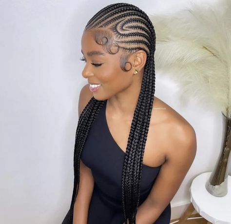 12 Freestyle Stitch Braids, Swerve Braids, Cornrow Back Braid Styles, Braid Straight Back, Braid Back Hairstyles Black Women, Braids For Black Hair Cornrows, Medium Cornrows Braids, All Back Braid Styles, Small Cornrows Braids For Black Women