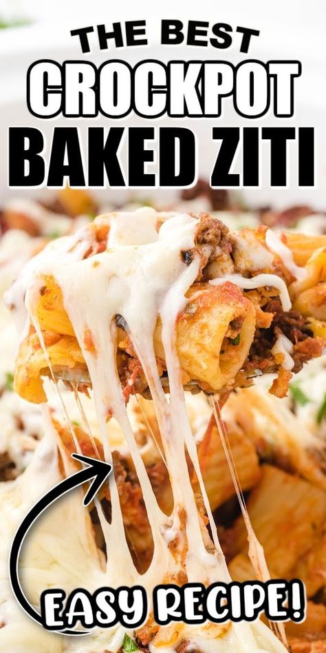 Baked Ziti Crockpot, Crock Pot Ziti, Crock Pot Baked Ziti, Slow Cooker Baked Ziti, Beef Seasoning, Ground Beef Crockpot Recipes, Ground Beef Seasoning, Slow Cooker Pasta Recipes, Crockpot Pasta Recipes