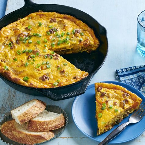 pioneer woman chorizo and potato frittata Individual Breakfast Ideas, Chorizo Frittata, Potato Frittata Recipes, Easy Spring Cocktails, Sweet Toast, Potato Frittata, Chorizo And Potato, Chorizo Sausage, Spring Dinner