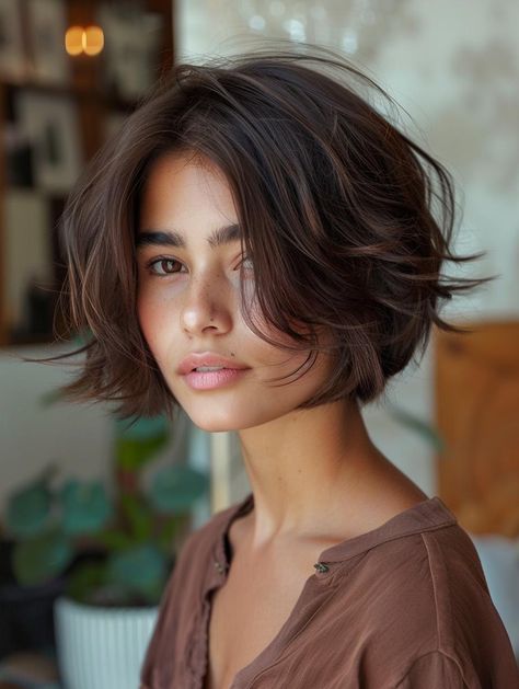 Master the Chic French Bob Haircut Bob Hair 2024, Short Haircut 2024, Layered Long Haircut, Layered French Bob, Braids In A Ponytail, Fancy Hairdos, French Bob Haircut, French Haircut, Bob Haircut Curly