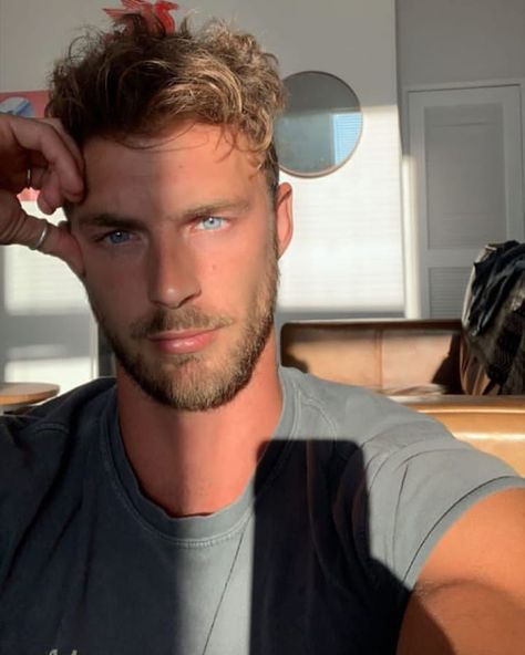 Christian Hogue, Blue Eyed Men, Blonde Guys, Interesting Faces, Tan Lines, Good Looking Men, Bearded Men, Beautiful Eyes, Blue Eyes