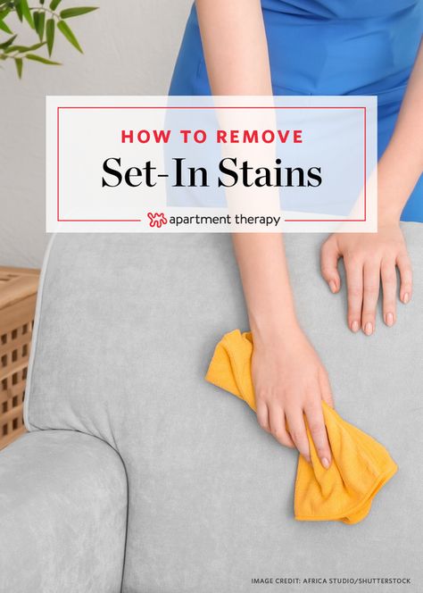 How To Spot Clean Old or Set-In Upholstery Stains | let's consider for a moment the times when it's just not possible to immediately handle a stain. Clean Hacks, Clean Baking Pans, Hardwood Floor Cleaner, Upholstery Ideas, Cleaning Painted Walls, Glass Cooktop, Deep Cleaning Tips, Clean Dishwasher, Simple Life Hacks