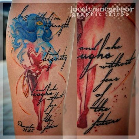 Minnesota Tattoo, Wonder Woman Tattoo, Woman Tattoos, Ohana Tattoo, Tattoo Watercolor, Comic Tattoo, Batman Tattoo, Woman Tattoo, Body Accessories