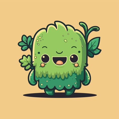 Alien Drawing, Tree Monster, Doodle Monster, Alien Drawings, Monster Illustration, Green Monster, Cartoon Monsters, Green Monsters, Cute Monsters