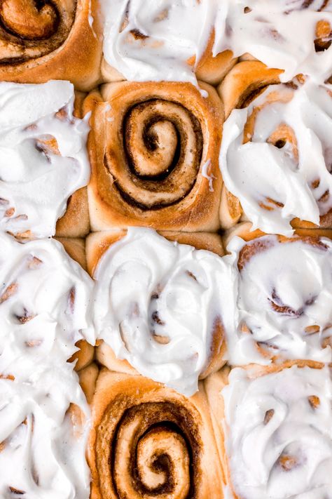 chai spiced cinnamon rolls topped with vanilla bean frosting Chai Cinnamon Rolls, Vanilla Bean Frosting, Classic Breakfast, Chai Spice, Chai Tea, Bread Flour, Ground Cinnamon, Dry Yeast, Sugar And Spice