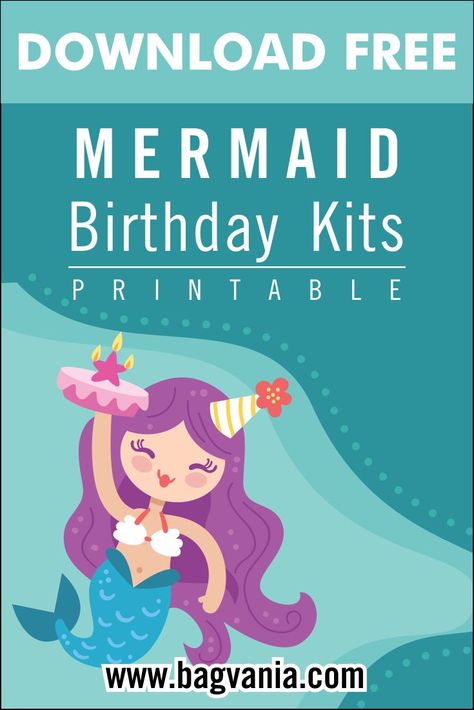 Cool Free Printable Mermaid Birthday Party Kits Templates #free #freeinvitation2019 #birthday #disney #invitations #invitationtemplates Mermaid Labels Free Printables, Free Mermaid Party Printables, Mermaid Party Hats, Free Printable Mermaid, Lego Star Wars Birthday, Mermaid Party Printables, Mermaid Printables, Pirate Party Invitations, Little Mermaid Characters