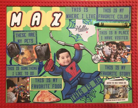 All About Me Collage Ideas, All About Me Poster Kindergarten, All About Me Poster Ideas Projects, All About Me Poster Ideas, All About Me Collage, Star Student Poster, About Me Project, Preschool Displays, Student Poster