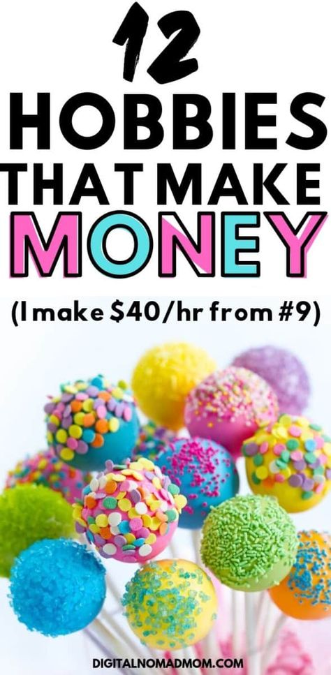 Stay At Home Mom Money Making Ideas, Side Hobbies To Make Money, Creative Hobbies That Make Money, Best Selling Desserts, Mom Hobbies Ideas, Hobbies For Moms At Home, Selling Desserts From Home, Easy Desserts To Sell, Things To Sell To Make Money