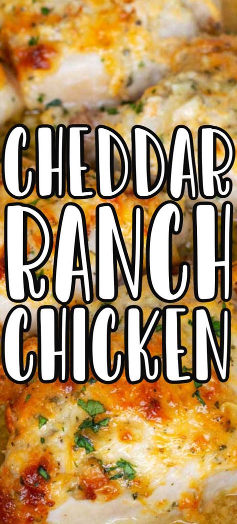 Looking for a comforting and hearty dinner that's easy to make? Try these baked cheddar ranch chicken thighs! With tender and juicy chicken thighs coated in a rich and flavorful ranch sauce, and topped with gooey melted cheddar cheese, this dish is the ultimate comfort food. Easy Chicken Leg And Thigh Recipes, Easy Chicken Recipes Oven Simple, Baked Ranch Chicken Legs In The Oven, Simple Oven Chicken Recipes, Crockpot Chicken Recipes Healthy Low Carb, Chicken Leg Keto Recipe, Keto Skinless Chicken Thigh Recipes, Baked Chicken In The Oven Recipes, Chicken Leg And Thighs Recipes