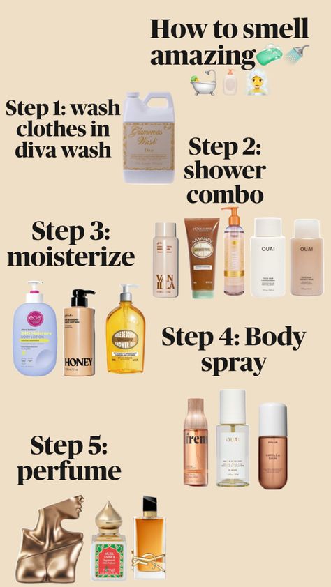 The best body care and perfumes to keep you smelling good all day. Tip: applying moisturizer and body oil after the shower helps perfume to last all day Long Lasting Body Wash, Things That Smell Good, How To Smell Like Sandalwood, How To Smell Floral All Day, Perfumes To Get, How To Keep Perfume On All Day, Lotions That Smell Good All Day, Scents To Smell Like, Best Perfume Combos