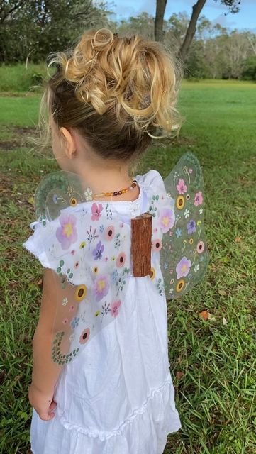 Diy Butterfly Wings Fabric, Fairy Wings Cellophane, Flower Fairy Wings, Pressed Flower Fairy Wings, Butterfly Baby Dress Fairy Wings, Laminate Sheets, Fairy Wings, Butterfly Garden, Hot Glue