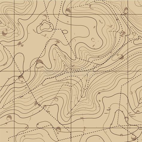 Topographic Map Art, Topography Map, Retro Map, Contour Lines, Map Background, Rug Hooking Patterns, Punch Needle Patterns, Topo Map, Illustrated Map