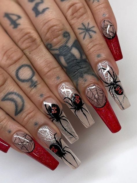 30 Halloween Nail Ideas - Beauty Bay Edited 2023 | Hallowen Nails Art Witchy Halloween Nails, Nail Art Designs 2023, Halloween Nails Designs, Halloween Nail Art Tutorial, Future Nails, Bat Nails, Halloween Nails Diy, Black Halloween Nails, Purple Glitter Nails