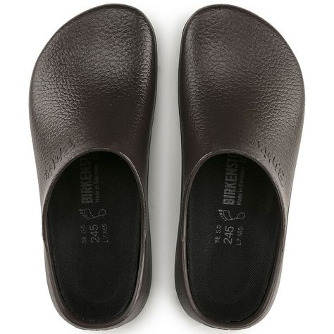 A Professional Collection favorite, the Super Birki clog puts comfort to work in just your color. Fluid-resistant PU and added traction makes it a fit for healthcare, hospitality and wherever you need extra help getting the job done. Wash and disinfect the clog at up to 140°F and its removeable footbed at up to 86°F. The style is grounded in trusted anatomic support—feel the footbed and you'll feel the difference after long hours on your feet.   Replaceable contoured cork-latex footbed, washable at up to 86°F  Fluid-resistant PU upper, easy to clean   Textile footbed lining  Durable PU outsole with tractor-style edges for added traction Dress Wind, Super Birki, Roll Dress, Garden Clogs, Desktop Accessories, Moisture Wicking Fabric, Signature Style, All Fashion, Fashion Store