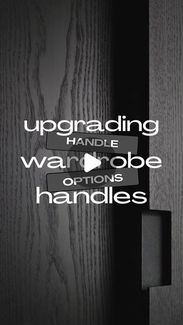 Furniture Factoree on Instagram: "UPGRADING WARDROBE HANDLES?✨

“SAVE” this reel to upgrade your wardrobe!

4 Modern Handle Alternates:

1. INTEGRATED 
2. GROOVES
3. PUSH-TO-OPEN
4. PROFILES

✨Follow @furniturefactoree for more interior tips!

#wardrobes #wardrobedesign #wardrobegoals #wardrobehandles #handleless #wardrobeideas #wardrobedesign #handmadewardrobe #wardrobeshutters #handles #closetgoals

Wardrobe handles, handleless wardrobe, wardrobe design ideas, wardrobe decor, wardrobe goals, wardrobe design" Handle Less Wardrobe, Handle Less Wardrobe Design, Handleless Wardrobe, Wardrobe Handles Ideas, Profile Handle Wardrobe, Wardrobe Handle Design, Modern Wardrobe Handle Design, Wardrobe Wooden Handle Design, Wooden Handle Wardrobe