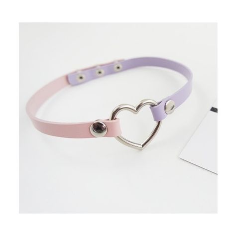 0 Choker Png, Studded Choker, Leather Heart, Pastel Purple, Pink Sky, Leather Collar, Pink And Purple, Pink Purple, Leather Women