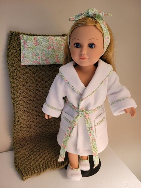 Pajama Party Bathrobes 18 inch Doll Clothes PDF Pattern Download Doll Clothes Pattern, Clothes Pattern, Pajama Party, Doll Clothes Patterns, Baby Sewing, Pattern Download, Clothing Patterns, Pdf Pattern, American Girl