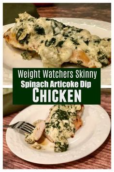 Ww Recipes Chicken Dinners, Ww Chicken Spinach Recipes, Ww Spinach Recipes, Easy Healthy Dishes, Laughing Cow Light Cheese Recipes, Weight Watcher Side Dishes Easy, Healthy Ww Recipes, Ww Chicken Recipes Easy, Quick Weight Watchers Dinner