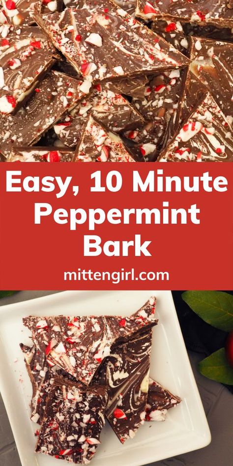 Peppermint Christmas Candy Recipes, Peppermint Chips Recipes, Christmas Easy Baking Ideas, Crockpot Peppermint Bark, Peppermint Chocolate Bark, Easy Christmas Candy Recipes Simple, Diy Peppermint Bark, Healthy Peppermint Bark, Peppermint Bark With Dark Chocolate