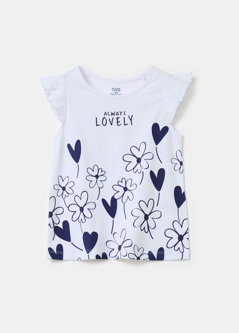 Girls’ T-Shirts, Polos and Tops| OVS Fashion Girl Design, Toddler Graphic Tee, Girls T Shirts, Girls Graphic Tee, Kids Graphic Tees, Beach Wear Dresses, Sleeveless Jacket, Tee Shirt Print, Girls Prints