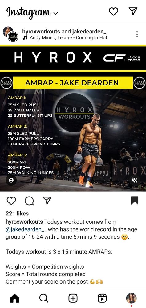 Hyrox Training Workout, Hyrox Training, Hyrox Training Plan, Hyrox Workout, Crossfit Body Weight Workout, Situps Workout, Crossfit Body, Amrap Workout, Crossfit At Home