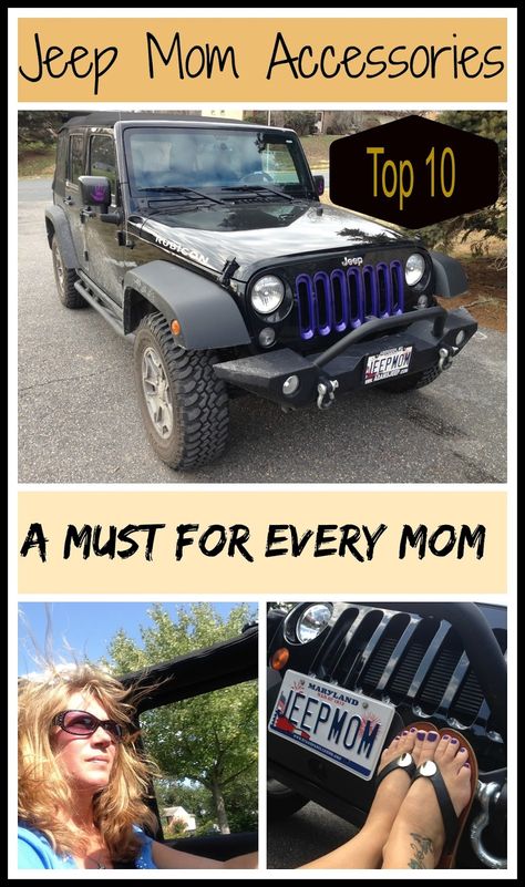 Jeep Momma: Top 10 Jeep Wrangler Unlimited Things for Mom Jeep... Jeep Wrangler Unlimited Accessories, Jeep Rubicon Accessories, Cool Jeeps Wrangler, Jeep Wrangler Upgrades, Jeep Wrangler Diy, Jeep Hacks, Jeep Names, Jeeps Wrangler, Jeep Wrangler Interior