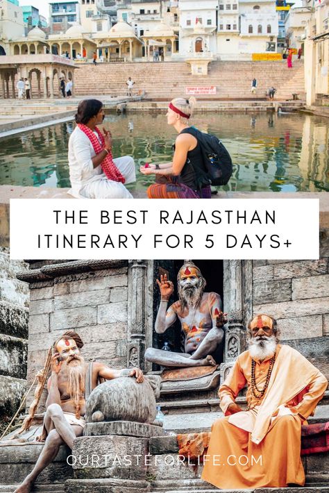 Travelling to Rajasthan soon? See our guide for a suggested Rajasthan Itinerary for 5 days, 7 days, or 2 weeks. Including the best cities to visit and tons of great tips. #rajasthan #bundi #jaipur #jaisalmer #jodhpur #pushkar #udaipur #india #guide #itinerary #travel #explore #backpacking #city Golden City, Adventure Vacation, Jaisalmer, Travel Destinations Asia, Central America Travel, India Travel, Best Places To Travel, Travel Insurance, Best Cities