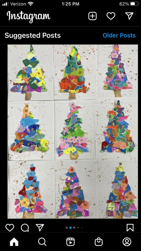 Kindergarten Christmas Crafts, Kindergarten Art Lessons, Christmas Art Projects, Kindergarten Art Projects, Christmas Cards Kids, Preschool Christmas Crafts, Christmas Kindergarten, Christmas Arts And Crafts, Christmas Tree Art